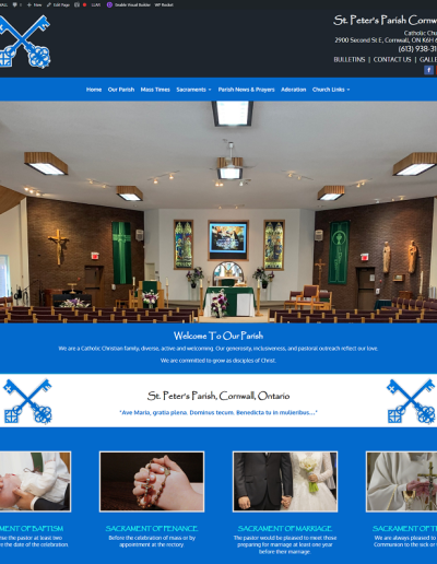 St. Peters Church screenshot-image - example website image
